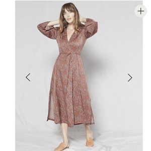 OUTERKNOWN Silk Wrap Dress